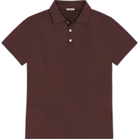 StringKing Men's Pima Jersey Classic Polo - Relaxed Fit, New Maroon, Front