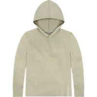 StringKing Women's Pima Cotton Lightweight Hoodie - Relaxed Fit, Khaki Green, Front