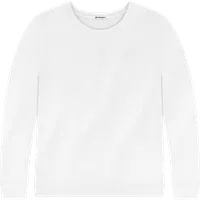 StringKing Men's Pima Terry Crew Sweater - Relaxed Fit, White, Front