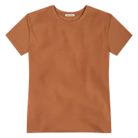 StringKing Men's FlexStyle Short Sleeve Crewneck T-Shirt - Sharp Fit, Bombay Brown, Front