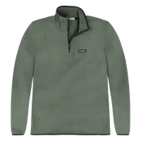 StringKing Men's Polartec Fleece Quarter Zip - Sharp Fit, Avenue Green, Front