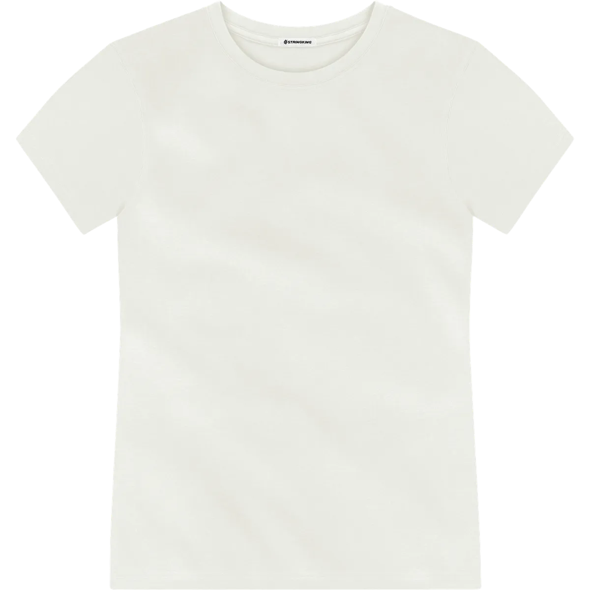 StringKing Men's Pima Jersey Tee - Sharp Fit, Tofu, Front