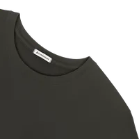 StringKing Women's Pima Terry Crew Sweater - Sharp Fit, Peat, Detail