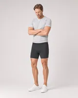 StringKing Men's StayCool Boxers - Relaxed Fit, Black, Full Front Angle - Human Model