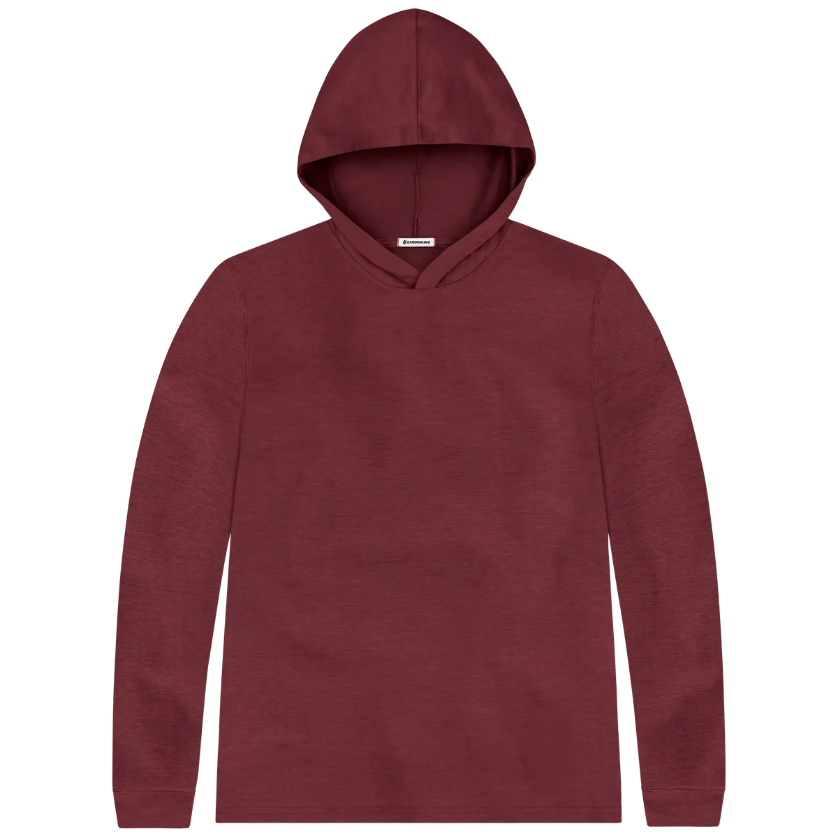 StringKing Men's FlexStyle Lightweight Hoodie - Sharp Fit, Rhubarb, Front