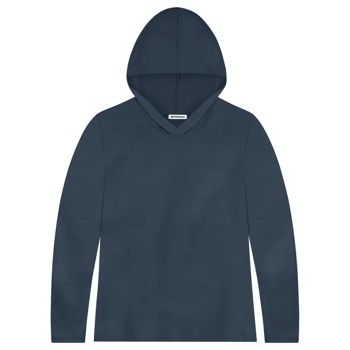 StringKing Women's FlexTech Lightweight Hoodie - Relaxed Fit, Navy, Front