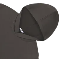 StringKing Women's Pima Cotton Lightweight Hoodie - Sharp Fit, Charcoal, Detail