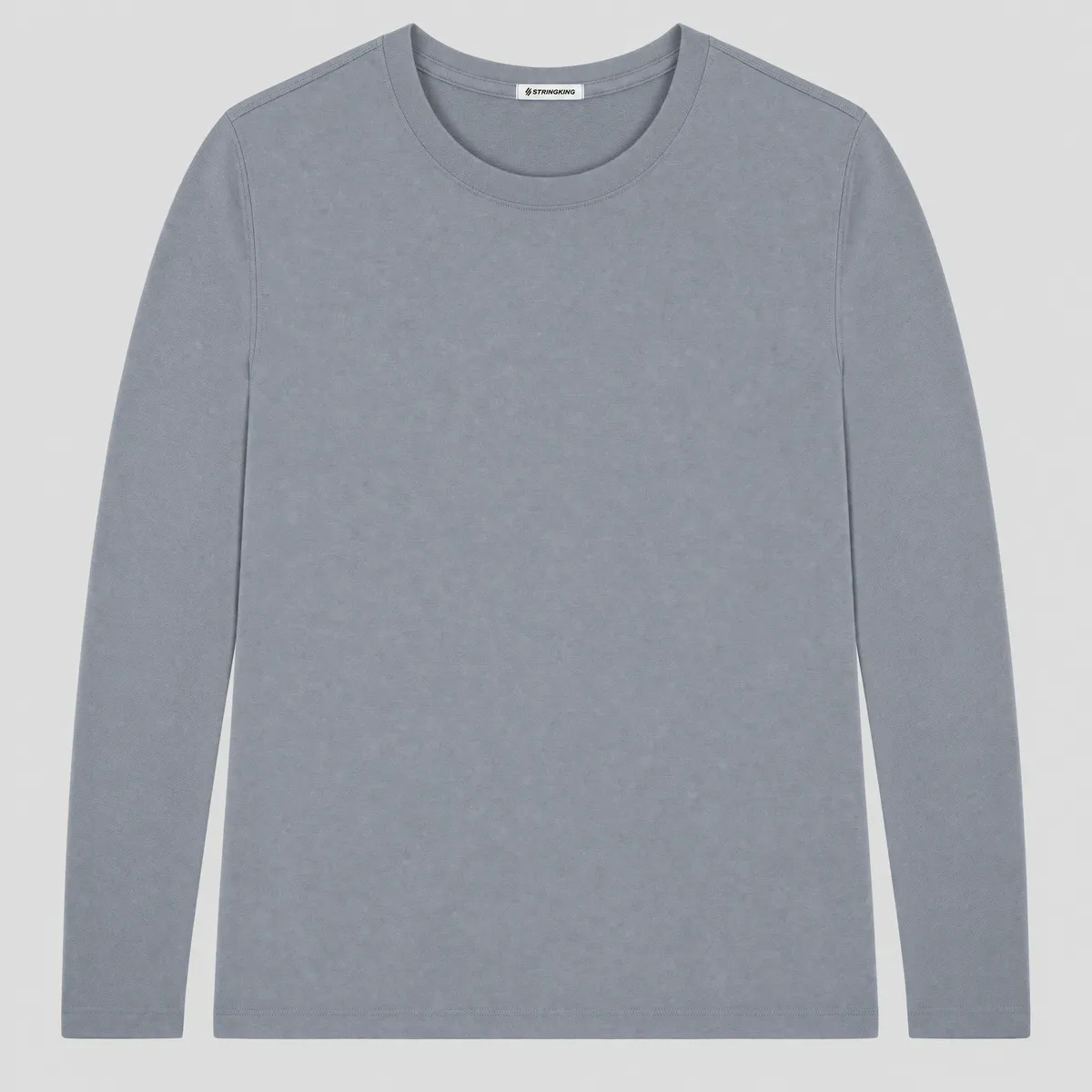 StringKing Women's Pima Terry Long Sleeve Tee - Sharp Fit, Tradewinds, Front