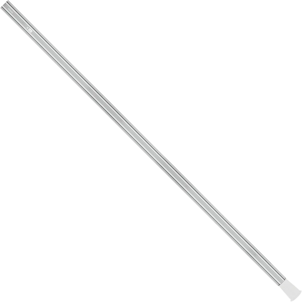 StringKing A Series Goalie - 162 Grams, Silver, Full Length, Angled, Left Side, With Butt End