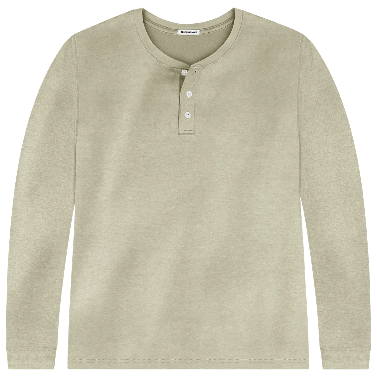 トップス kING SIZE henley neck thermal cut sew KingSize Men's Big & Tall Waffle-Knit Thermal Henley Tee