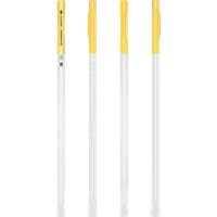 StringKing Composite 2 Pro Faceoff Double Lever - 155 Grams, White / Yellow, Full Length, Vertical, Right, Front, Left, Back
