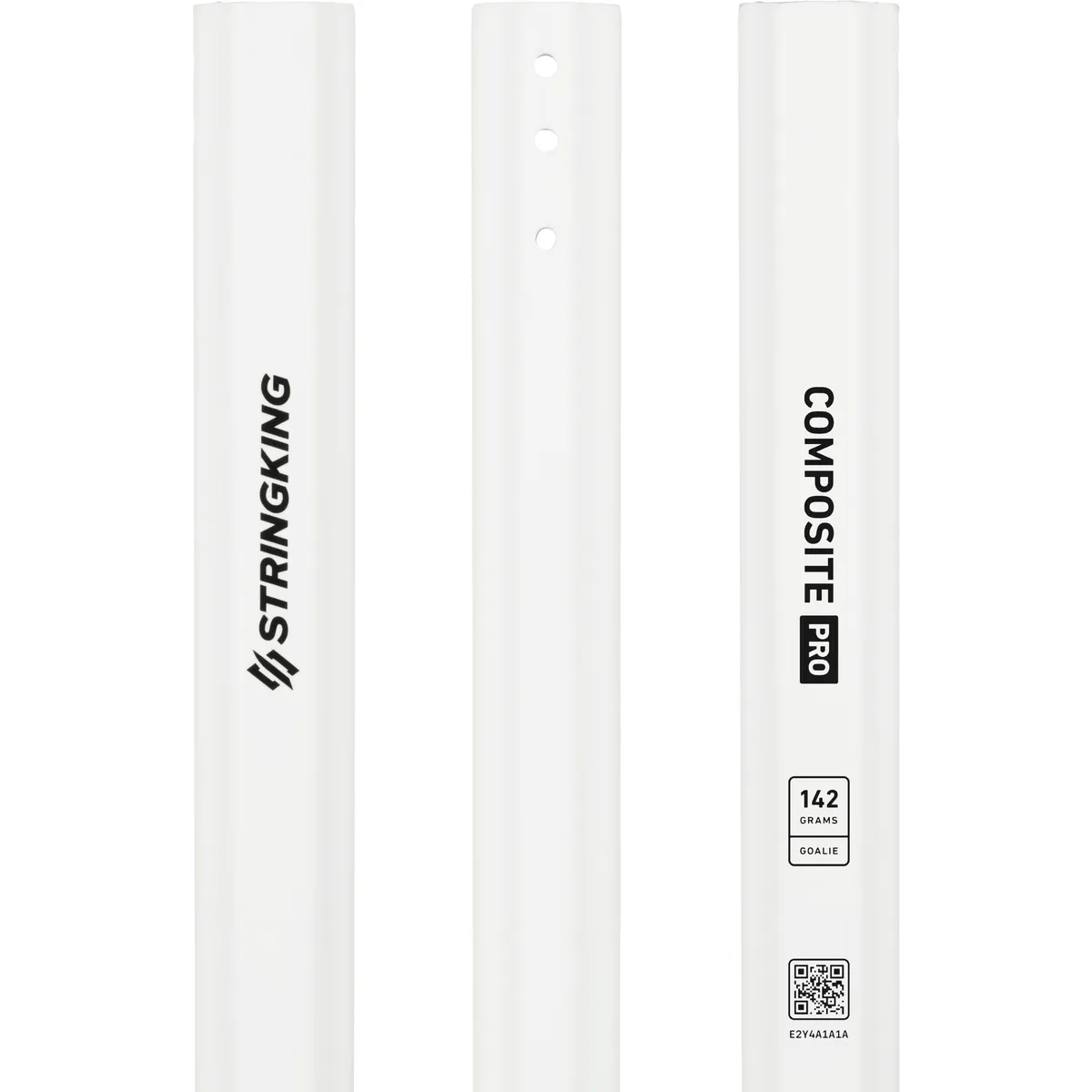 StringKing Composite Pro Goalie - 142 Grams, White, Top Section, Right, Front, Left