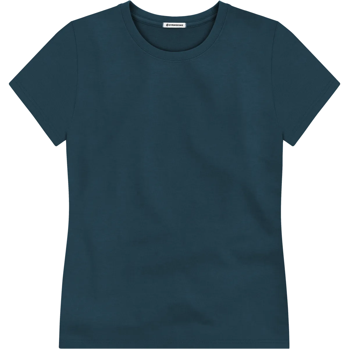 StringKing Women's Pima Terry Tee - Sharp Fit, Navy, Front