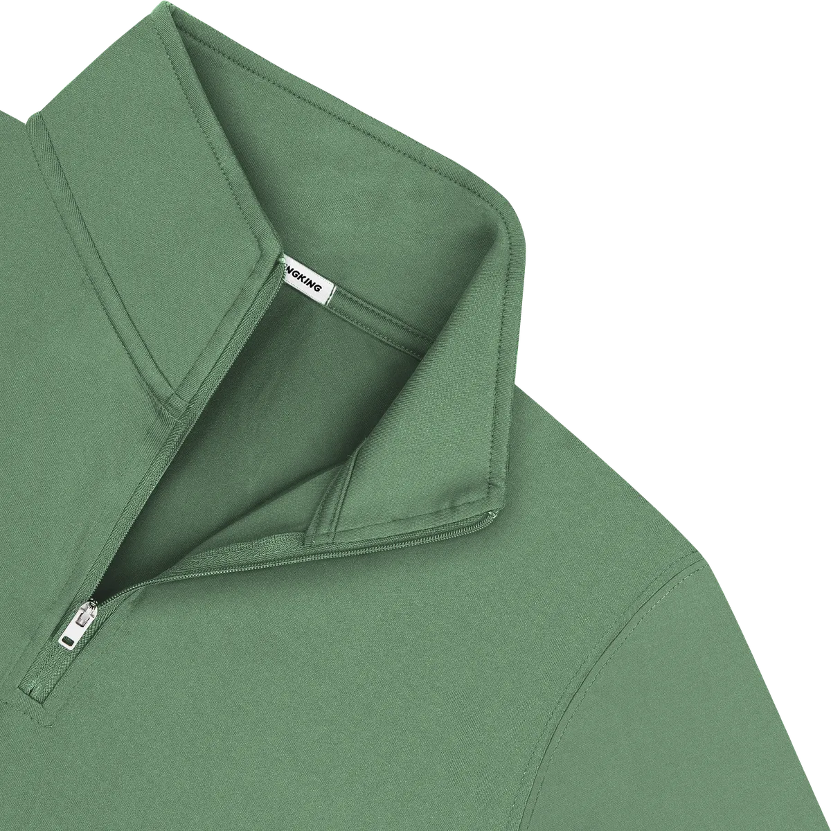 StringKing Men's FlexTech Quarter Zip - Relaxed Fit, Green, Detail