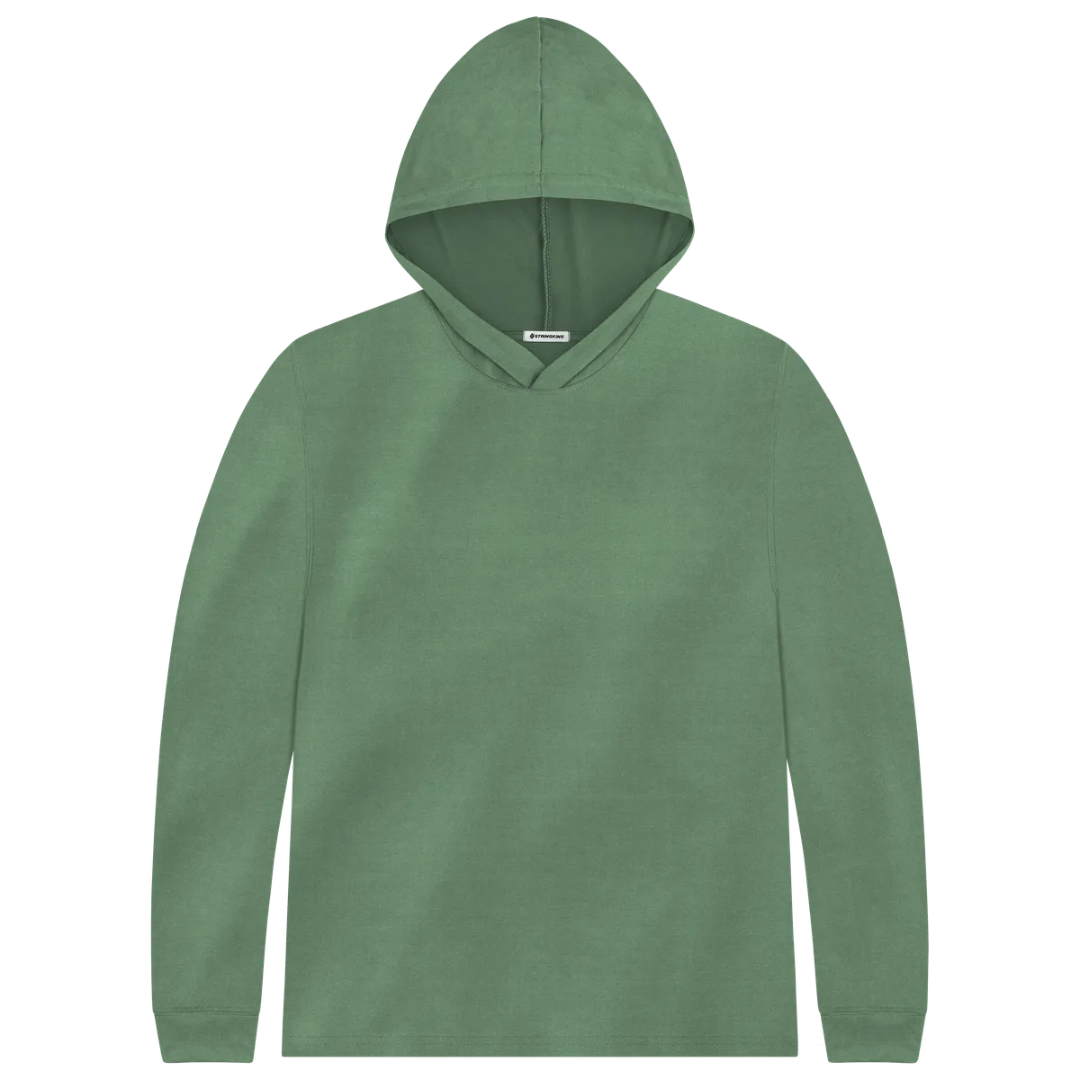 StringKing Men's FlexTech Lightweight Hoodie - Relaxed Fit, Green, Front