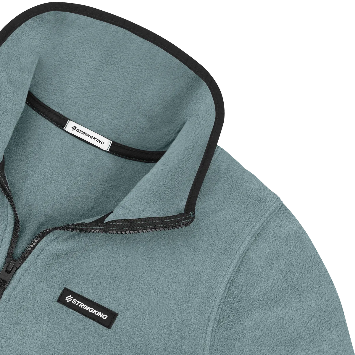 StringKing Women's Polartec Fleece Quarter Zip Pro - Sharp Fit, Slate, Detail
