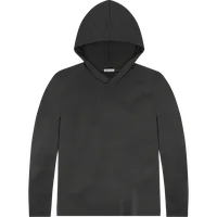 StringKing Women's Pima Cotton Lightweight Hoodie - Relaxed Fit, Black, Front
