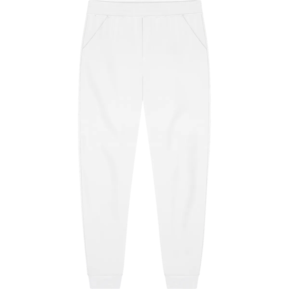 StringKing Men's StayWarm Joggers - Relaxed Fit, White, Front