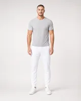 StringKing Men's StayWarm Joggers - Sharp Fit, White, Full Front - Human Model