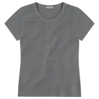 StringKing Women's FlexTech Short Sleeve Crewneck T-Shirt - Sharp Fit, Heather Gray, Front