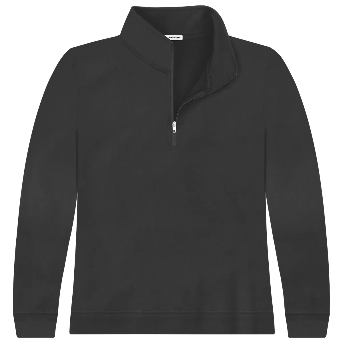 StringKing Women's FlexTech Quarter Zip - Sharp Fit, Black, Front