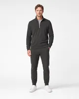 StringKing Men's Pima Terry Sweatpants - Sharp Fit, Peat, Full Front - Human Model