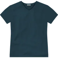 StringKing Men's Pima Terry V-Neck Tee - Sharp Fit, Navy, Front