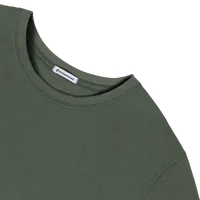 StringKing Men's FlexStyle Long Sleeve Crewneck T-Shirt - Relaxed Fit, Thyme, Detail