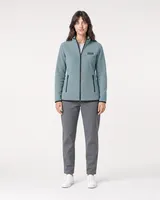 StringKing Women's Polartec Fleece Full Zip with Pockets - Sharp Fit, Slate, Full Front - Human Model