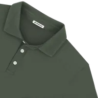 StringKing Men's Pima Jersey Signature Polo Multi - Sharp Fit, Moss, Detail