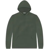 StringKing Men's Pima Terry Hoodie - Sharp Fit, Moss, Front