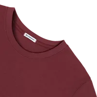 StringKing Men's FlexStyle Short Sleeve Crewneck T-Shirt - Relaxed Fit, Rhubarb, Detail