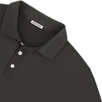 StringKing Men's Pima Jersey Signature Polo Multi - Relaxed Fit, Peat, Detail