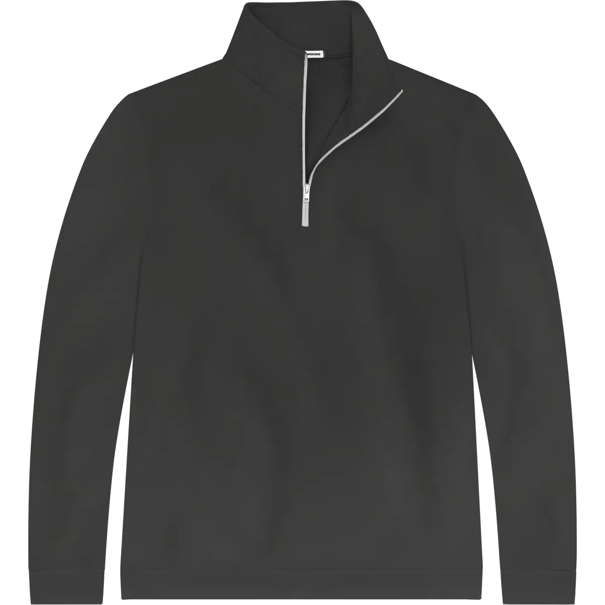 StringKing Men's StayWarm Quarter Zip - Sharp Fit, Black, Front