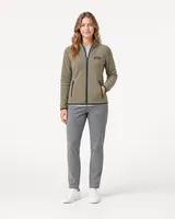 StringKing Women's Polartec Fleece Full Zip with Pockets - Sharp Fit, Mermaid, Full Front - Human Model