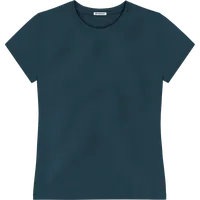 StringKing Women's Pima Jersey Tee - Relaxed Fit, Navy, Front