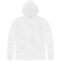 StringKing Men's Pima Terry Hoodie - Sharp Fit, White, Front