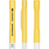 StringKing Men's Composite 2 Pro Faceoff - Double Lever, 175 Grams, White / Yellow, Top Section, Right, Front, Left