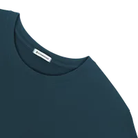 StringKing Men's Pima Terry Long Sleeve Tee - Sharp Fit, Navy, Detail