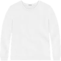 StringKing Men's Pima Terry Crew Sweater - Sharp Fit, White, Front