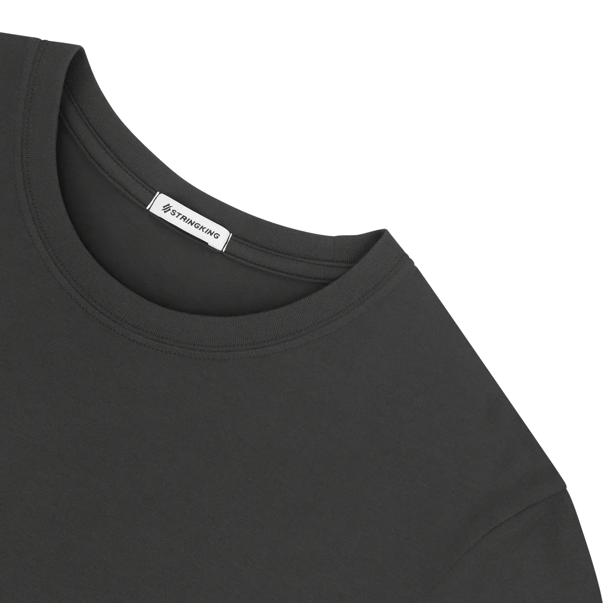 StringKing Women's Pima Jersey Long Sleeve Tee - Sharp Fit, Black, Detail