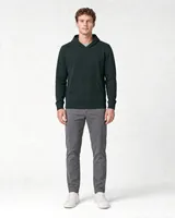 StringKing Men's Pima Terry Hoodie - Sharp Fit, Pine Grove, Full Front - Human Model
