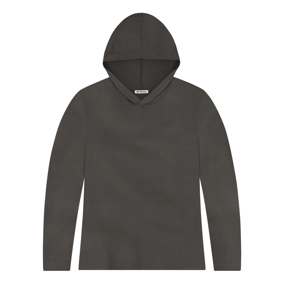 StringKing Women's FlexTech Lightweight Hoodie - Sharp Fit, Charcoal, Front