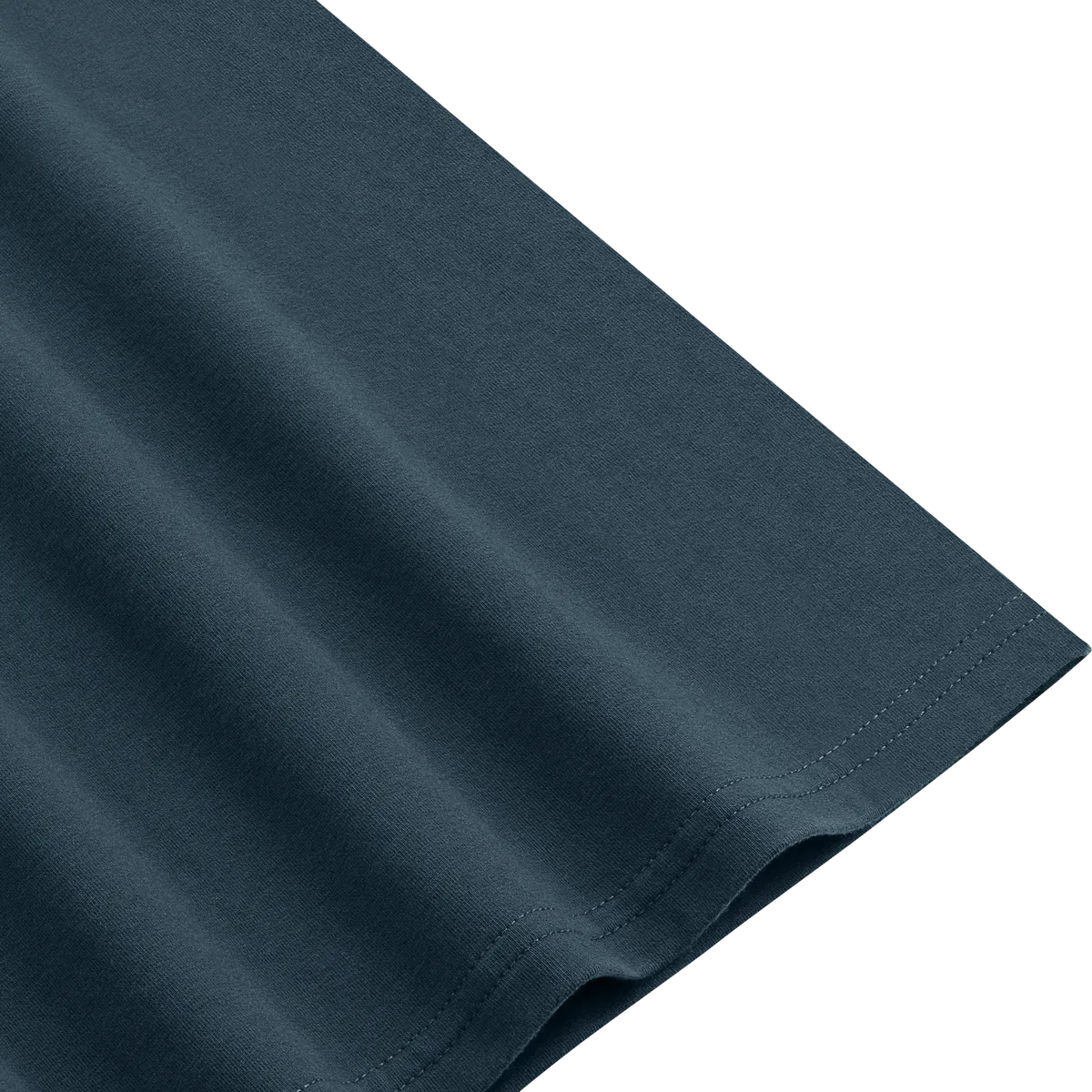 StringKing Women's Heavy Pima Cotton T-Shirt - Relaxed Fit, Navy, Fabric