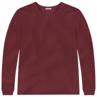 StringKing Men's FlexStyle Long Sleeve Crewneck T-Shirt - Sharp Fit, Rhubarb, Front