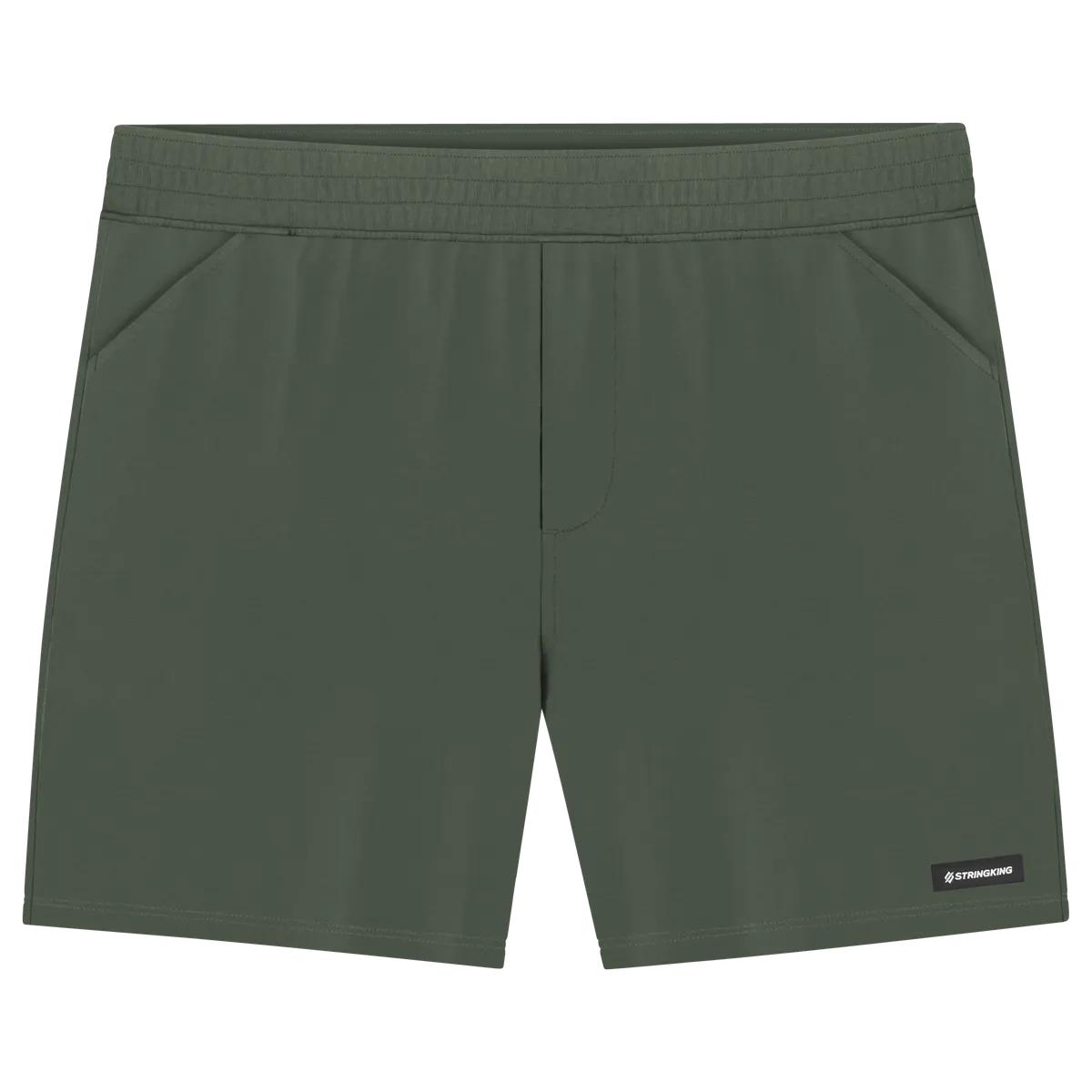 StringKing Men's Pima Terry Shorts - Relaxed Fit, Moss, Front