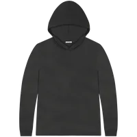 StringKing Men's Pima Jersey Hoodie - Sharp Fit, Black, Front