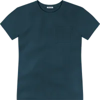StringKing Men's Pima Jersey Pocket Tee - Sharp Fit, Navy, Front
