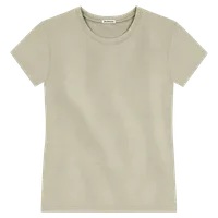 StringKing Women's Heavy Pima Cotton T-Shirt - Sharp Fit, Khaki Green, Front