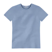 StringKing Men's Pima Cotton Short Sleeve Crewneck T-Shirt - Sharp Fit, Slate Blue, Front